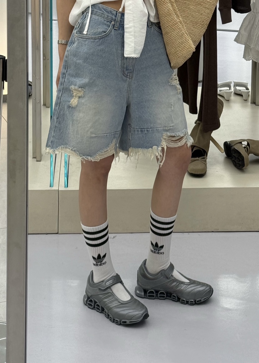 ZEROZERO韓國直郵㊣東大門實拍女裝新品人氣休閑時尚短褲復古ZEROZERO短褲