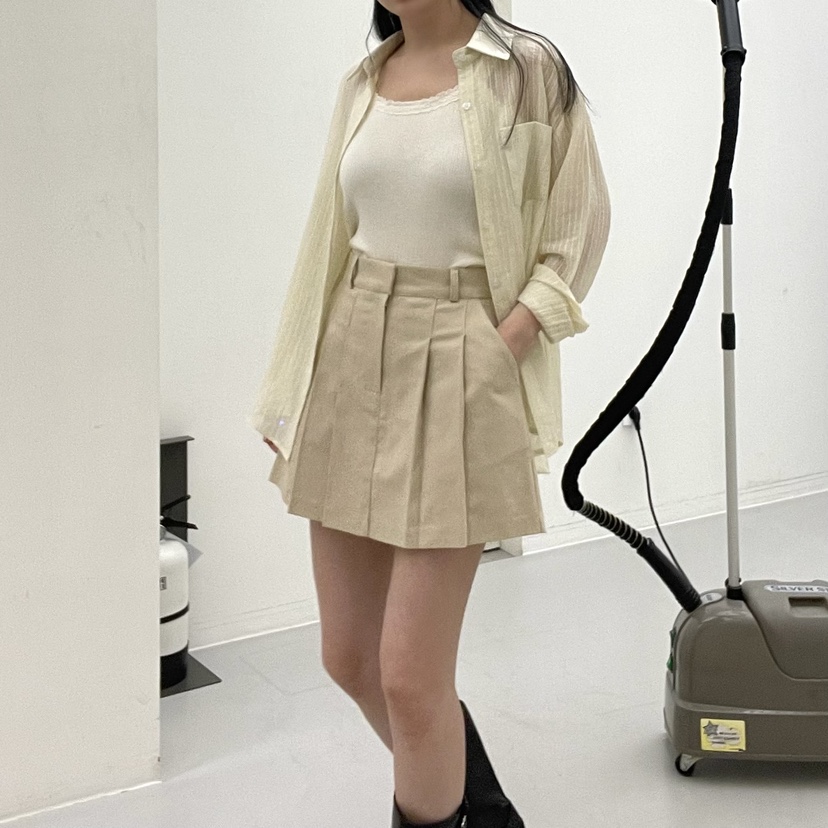 ALLVIBE韓國直郵㊣東大門實拍女裝新品推薦25春夏襯衫蕾絲衫ALLVIBE襯衫/蕾絲衫