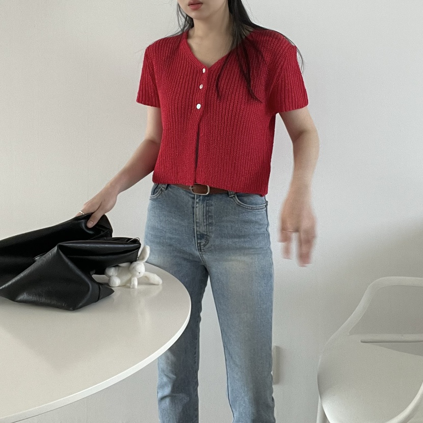 ALLVIBE韓國直郵㊣東大門實拍女裝新品25春夏時尚人氣針織衫ALLVIBE針織衫