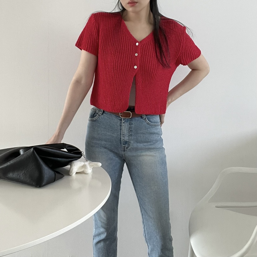 ALLVIBE韓國直郵㊣東大門實拍女裝新品25春夏時尚人氣針織衫ALLVIBE針織衫
