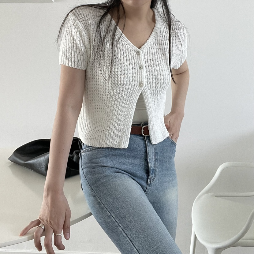 ALLVIBE韓國直郵㊣東大門實拍女裝新品25春夏時尚人氣針織衫ALLVIBE針織衫