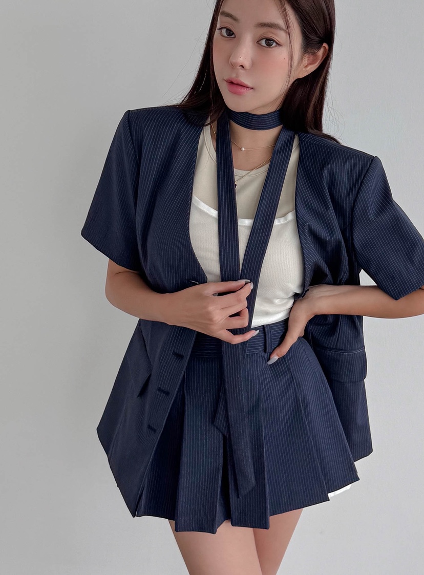 SLIT韓國直郵㊣女裝新款時尚人氣25春夏推薦熱賣夾克含脖帶SLIT夾克