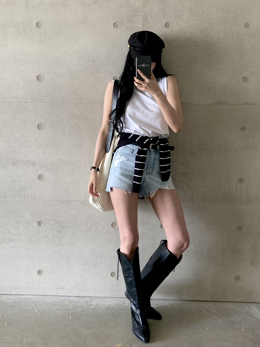 DAVICHI韓國直郵㊣東大門實拍女裝新款人氣推薦短褲含隨機腰帶DAVICHI短褲