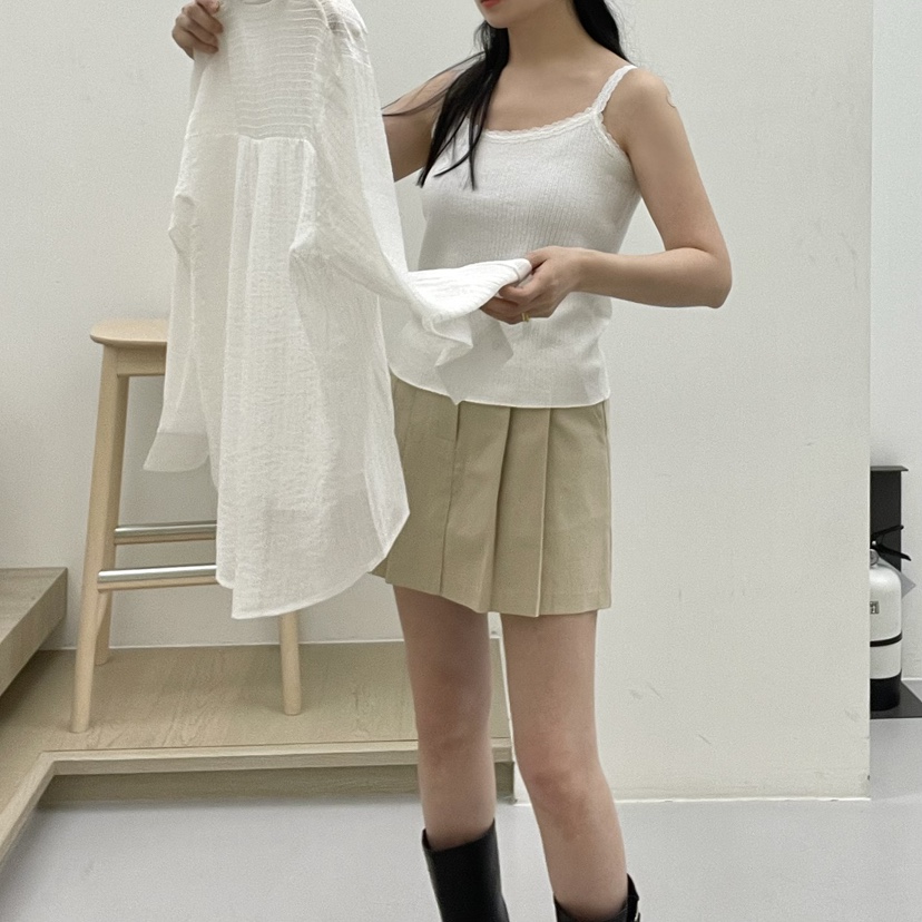 ALLVIBE韓國直郵㊣女裝新款25春夏人氣推薦熱賣時尚吊帶背心ALLVIBE吊帶/背心