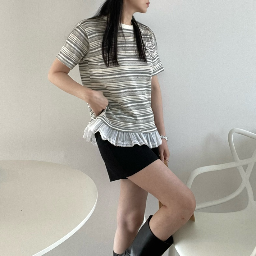 ALLVIBE韓國直郵㊣女裝新品25春夏熱賣人氣推薦時尚休閑T恤ALLVIBET恤