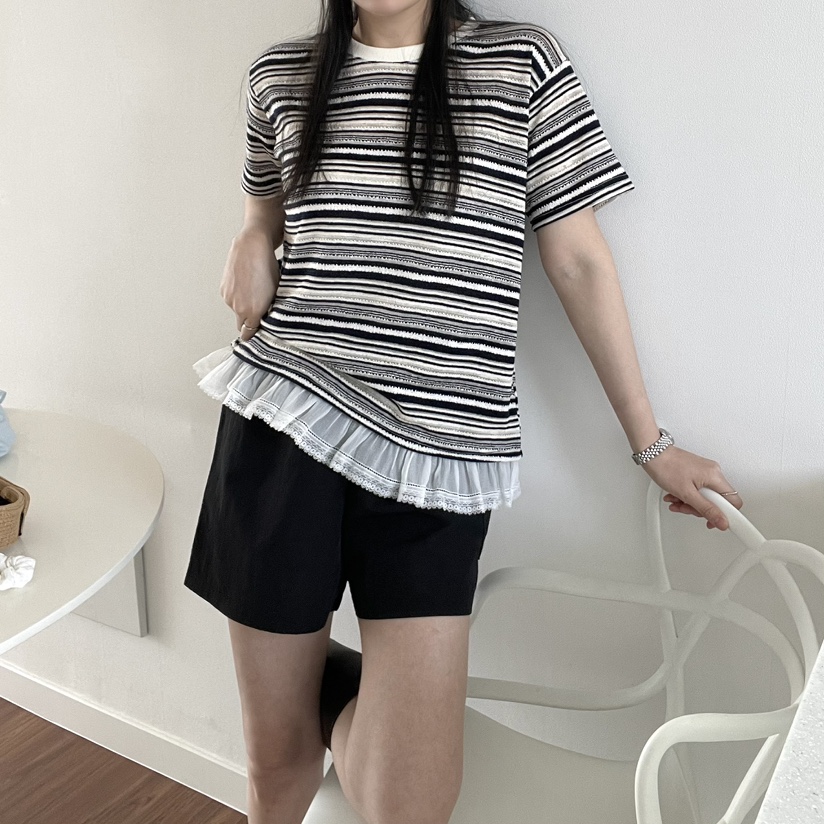 ALLVIBE韓國直郵㊣女裝新品25春夏熱賣人氣推薦時尚休閑T恤ALLVIBET恤