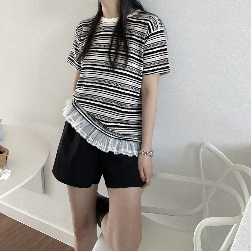 ALLVIBE韓國直郵㊣女裝新品25春夏熱賣人氣推薦時尚休閑T恤ALLVIBET恤