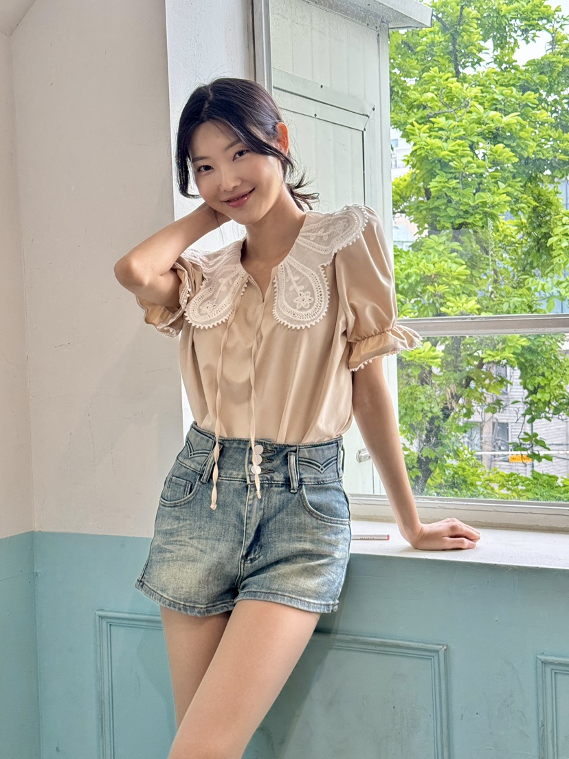 AVEC-OT韓國㊣直郵東大門代購女裝新品25春夏人氣時尚短褲AVEC-OT短褲
