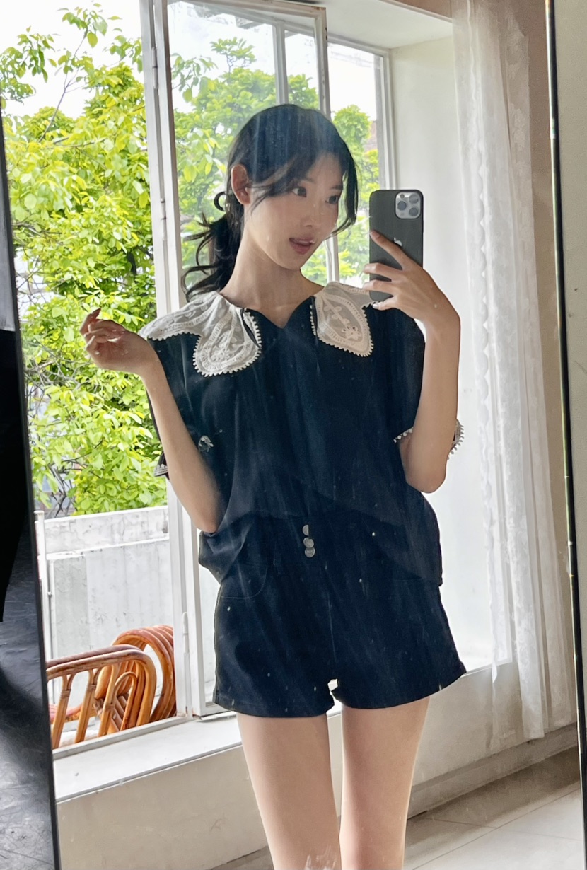 AVEC-OT韓國㊣直郵東大門代購女裝新品25春夏人氣時尚短褲AVEC-OT短褲