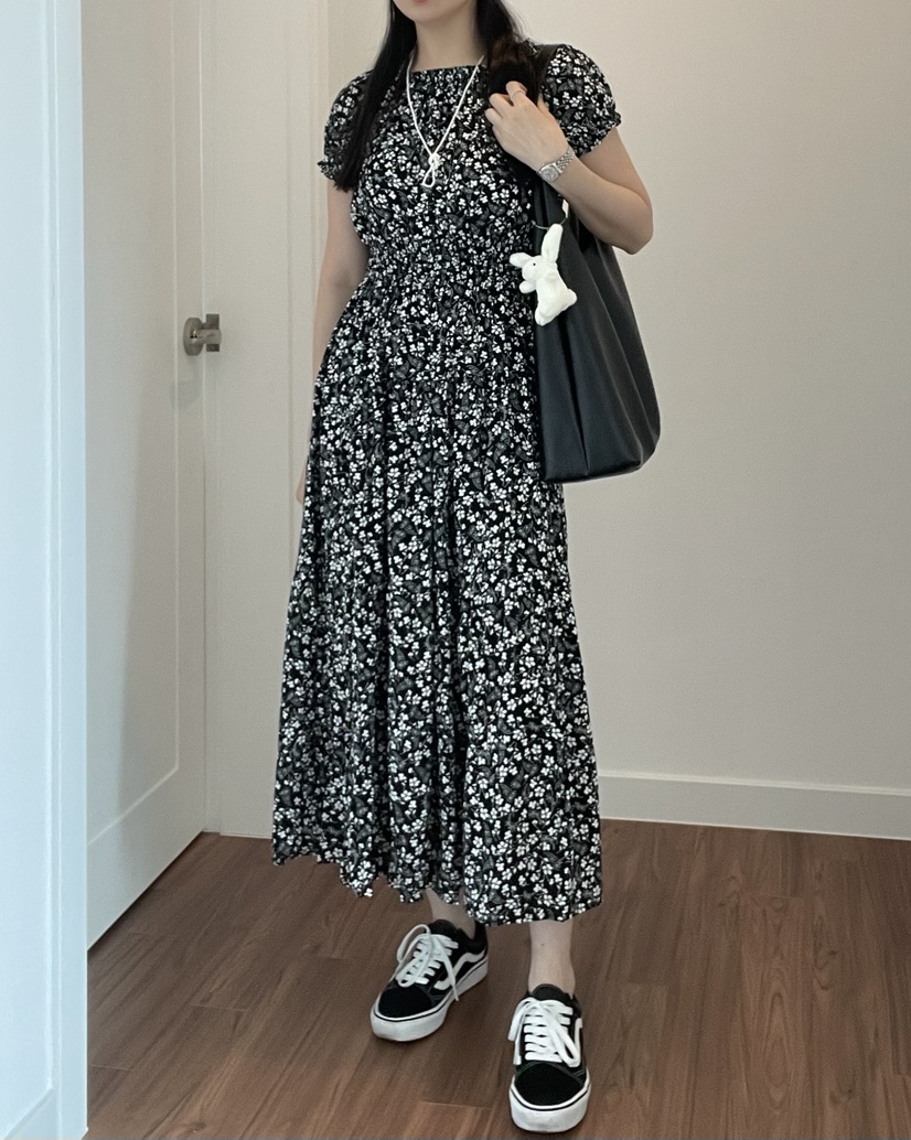 ALLVIBE韓國直郵㊣女裝新款人氣熱賣休閑推薦25春夏時尚連衣裙ALLVIBE連衣裙