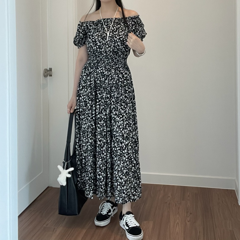 ALLVIBE韓國直郵㊣女裝新款人氣熱賣休閑推薦25春夏時尚連衣裙ALLVIBE連衣裙