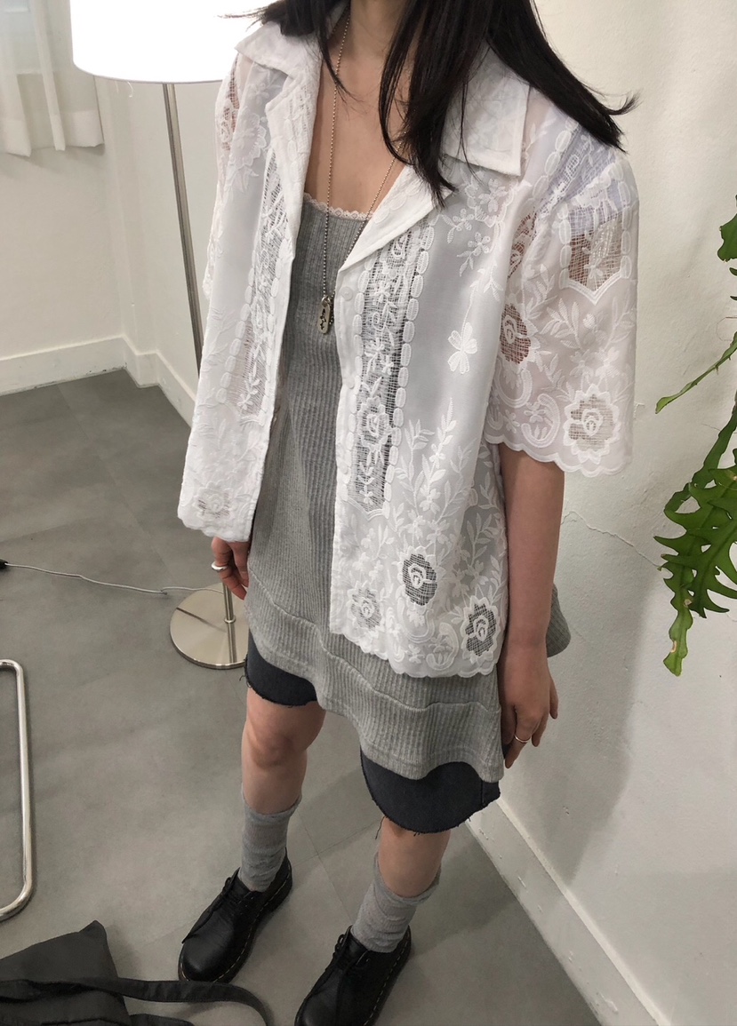 MELTED-P韓國直郵㊣東大門實拍女裝新款25春夏人氣襯衫蕾絲衫MELTED-P襯衫/蕾絲衫