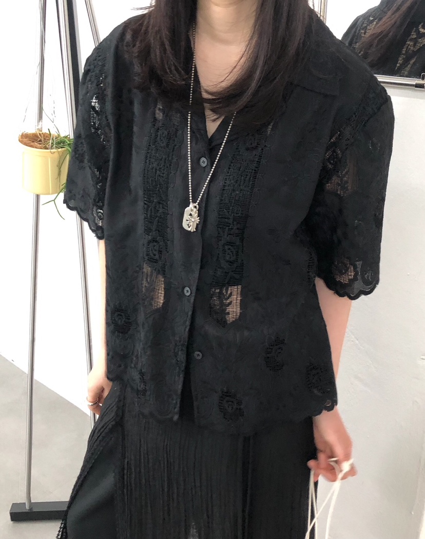 MELTED-P韓國直郵㊣東大門實拍女裝新款25春夏人氣襯衫蕾絲衫MELTED-P襯衫/蕾絲衫