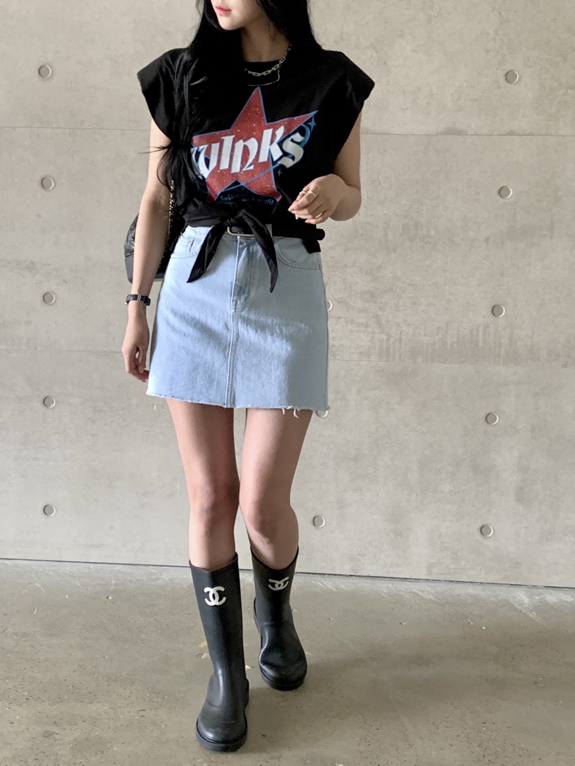 DAVICHI直郵韓國代購㊣女裝新款推薦休閑熱賣短裙含隨機腰帶DAVICHI短裙