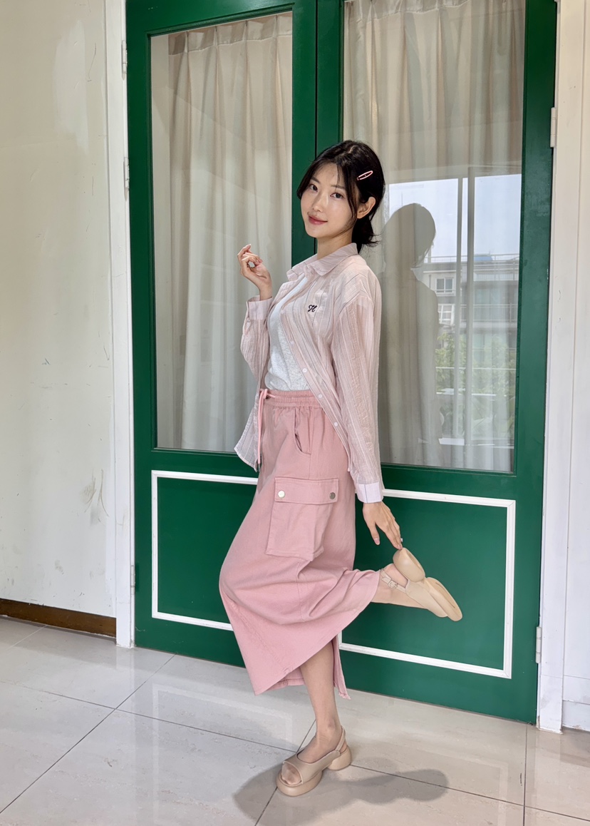 AVEC-OT韓國㊣直郵東大門代購女裝新款推薦休閑人氣時尚長裙AVEC-OT長裙