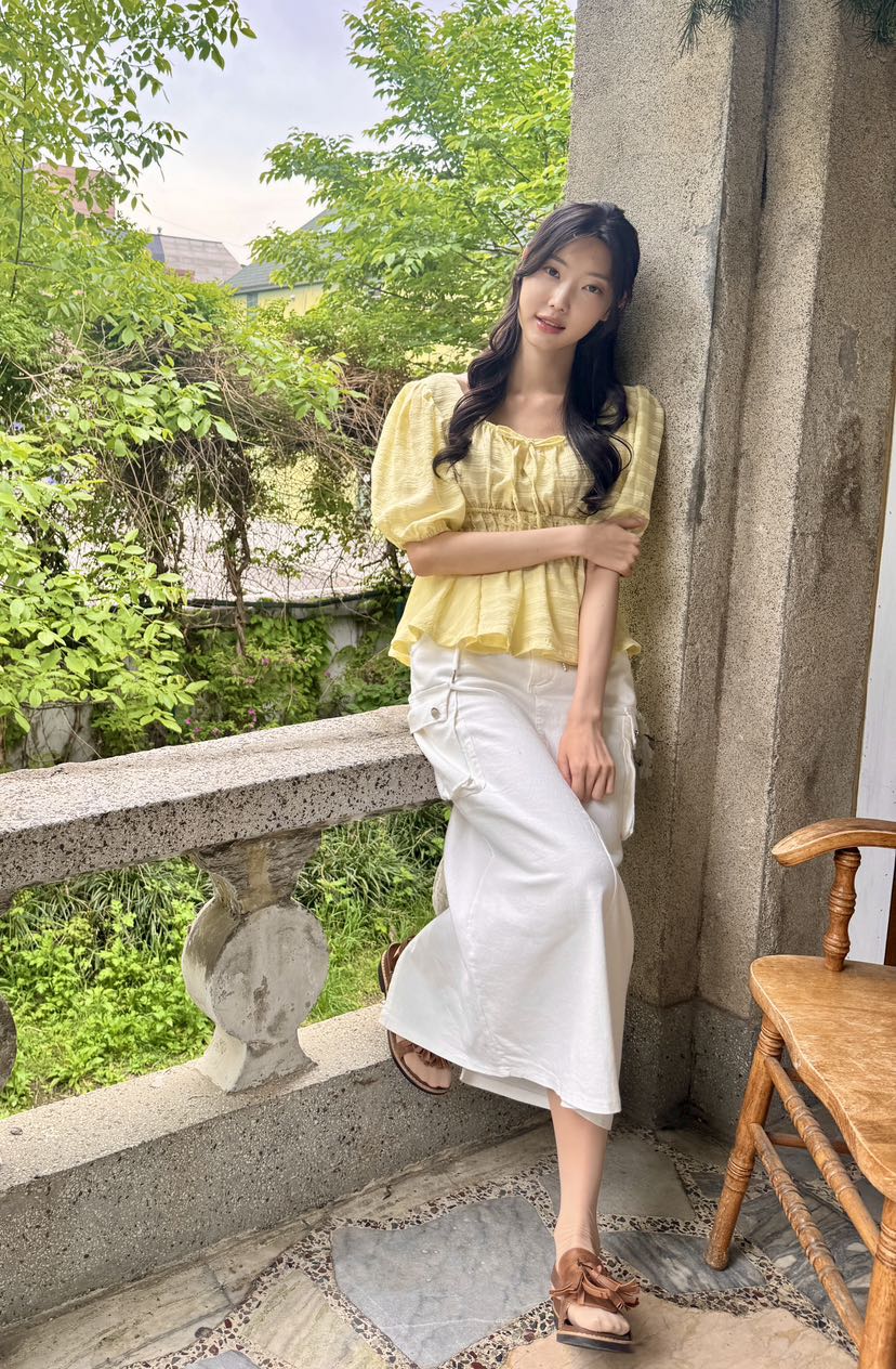AVEC-OT韓國㊣直郵東大門代購女裝新款推薦休閑人氣時尚長裙AVEC-OT長裙