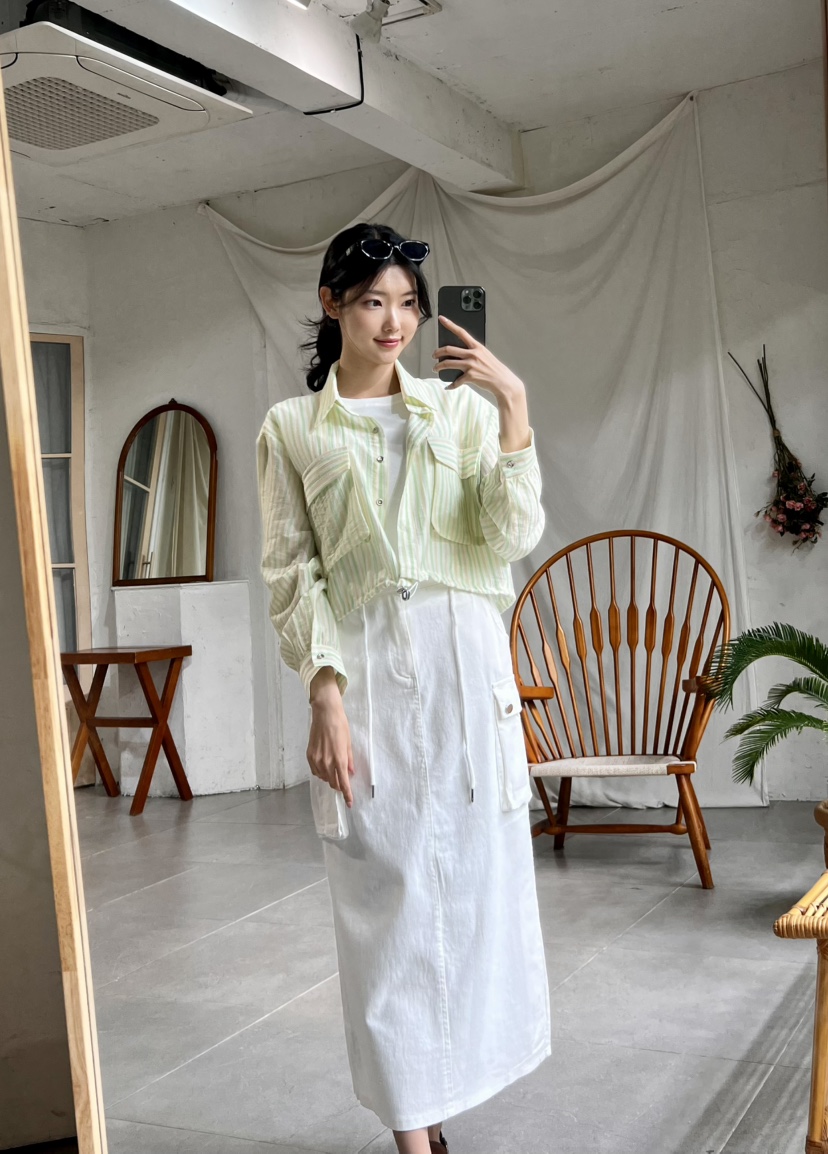 AVEC-OT韓國㊣直郵東大門代購女裝新款推薦休閑人氣時尚長裙AVEC-OT長裙