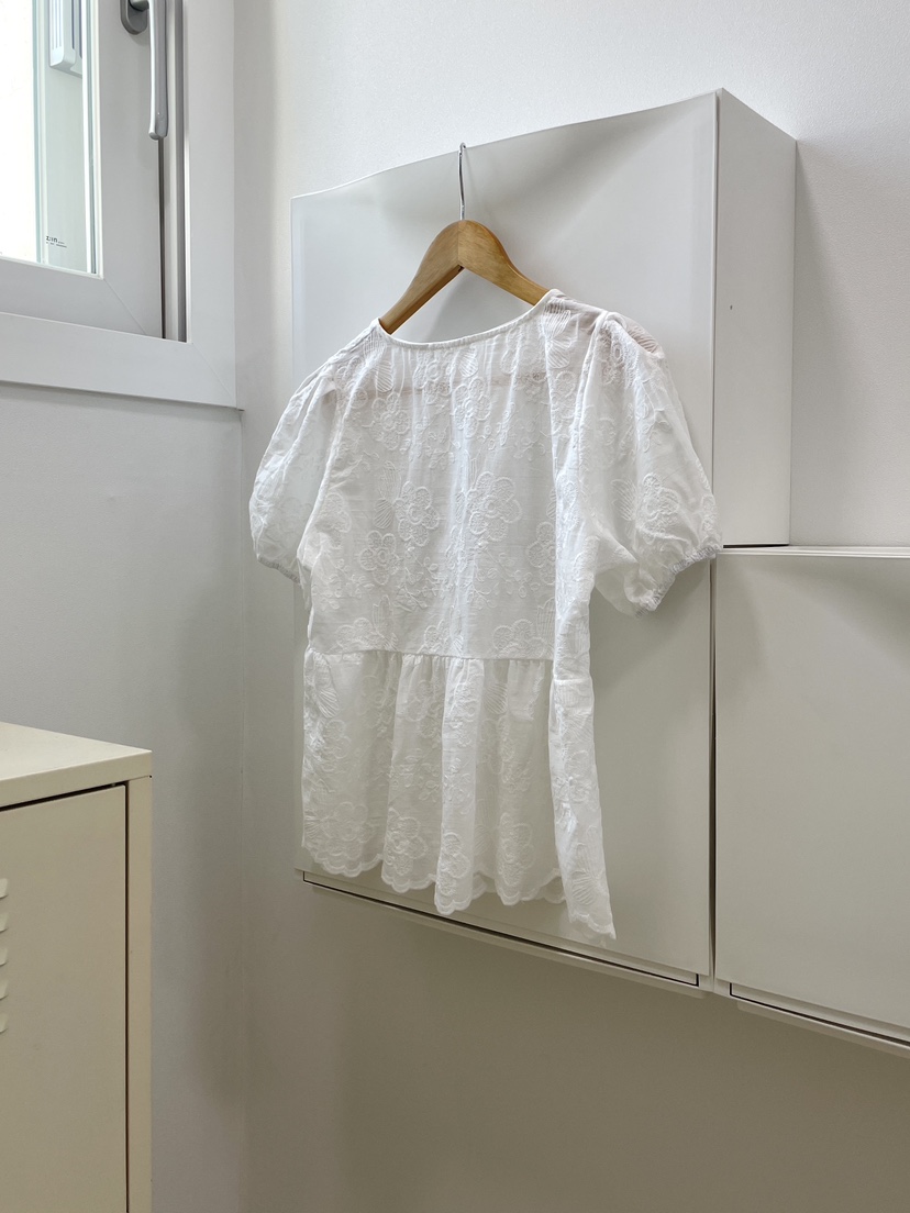 ALLVIBE韓國直郵㊣女裝新品25春夏人氣時尚熱賣休閑襯衫蕾絲衫ALLVIBE襯衫/蕾絲衫