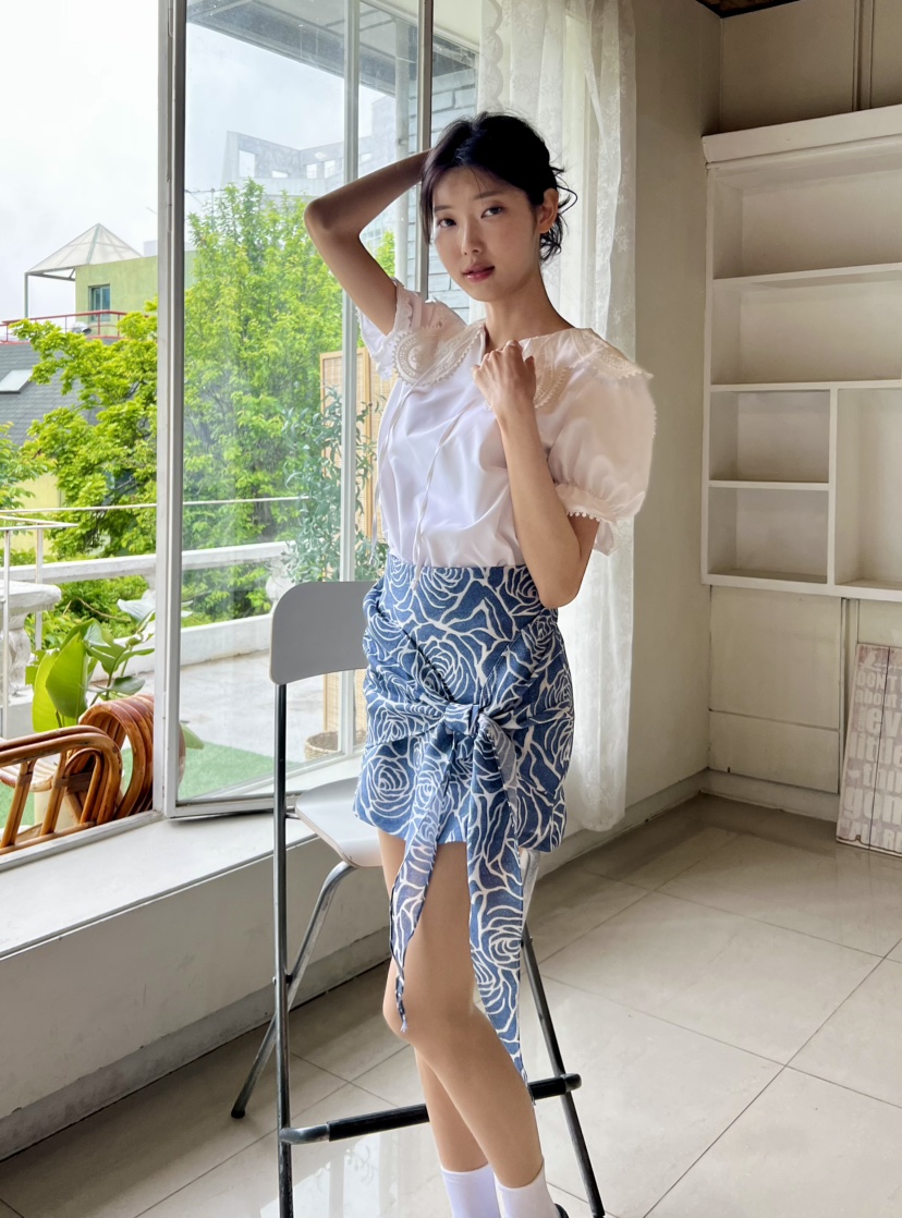 AVEC-OT韓國㊣直郵東大門代購女裝新品休閑推薦時尚熱賣短裙AVEC-OT短裙