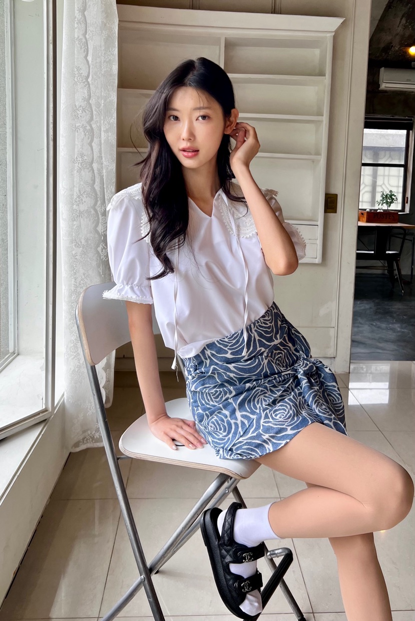 AVEC-OT韓國㊣直郵東大門代購女裝新品休閑推薦時尚熱賣短裙AVEC-OT短裙