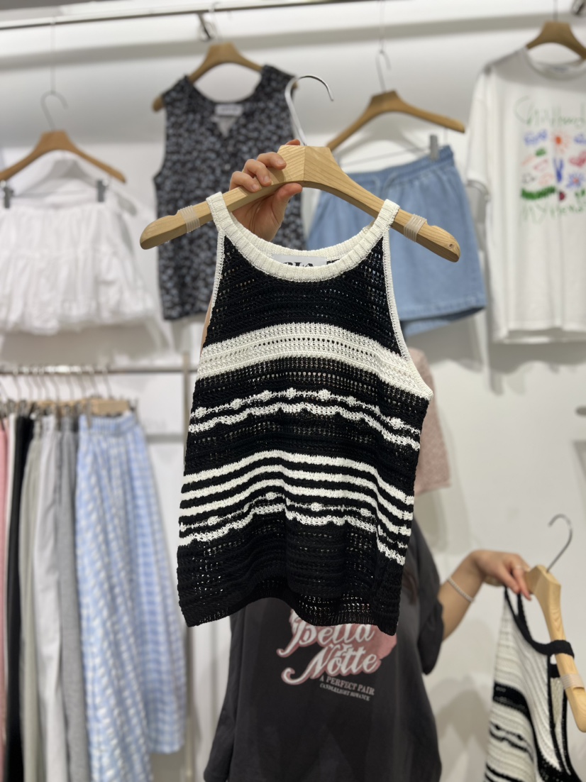 OLA韓國㊣直郵東大門代購女裝新品時尚人氣推薦25春夏吊帶背心mellor/OLA吊帶/背心圖色2