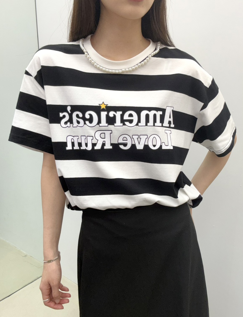 JMIND直郵韓國代購㊣女裝新款休閑推薦25春夏熱賣人氣時尚T恤JMINDT恤圖色2