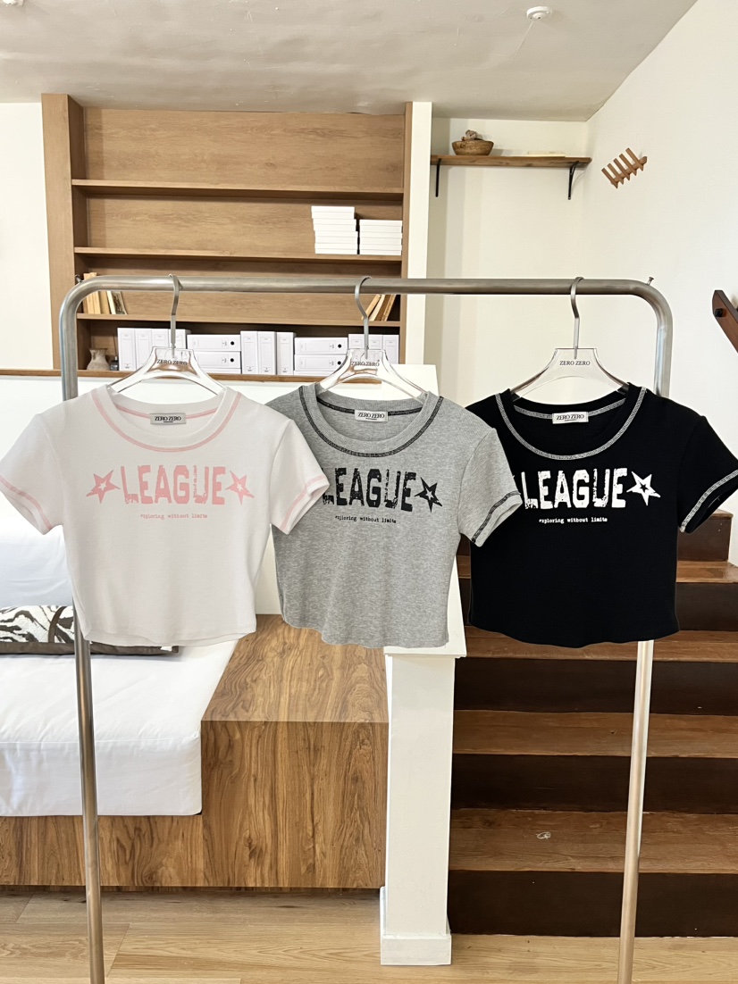 ZEROZERO直郵韓國代購㊣女裝新品25春夏推薦休閑熱賣時尚T恤ZEROZEROT恤