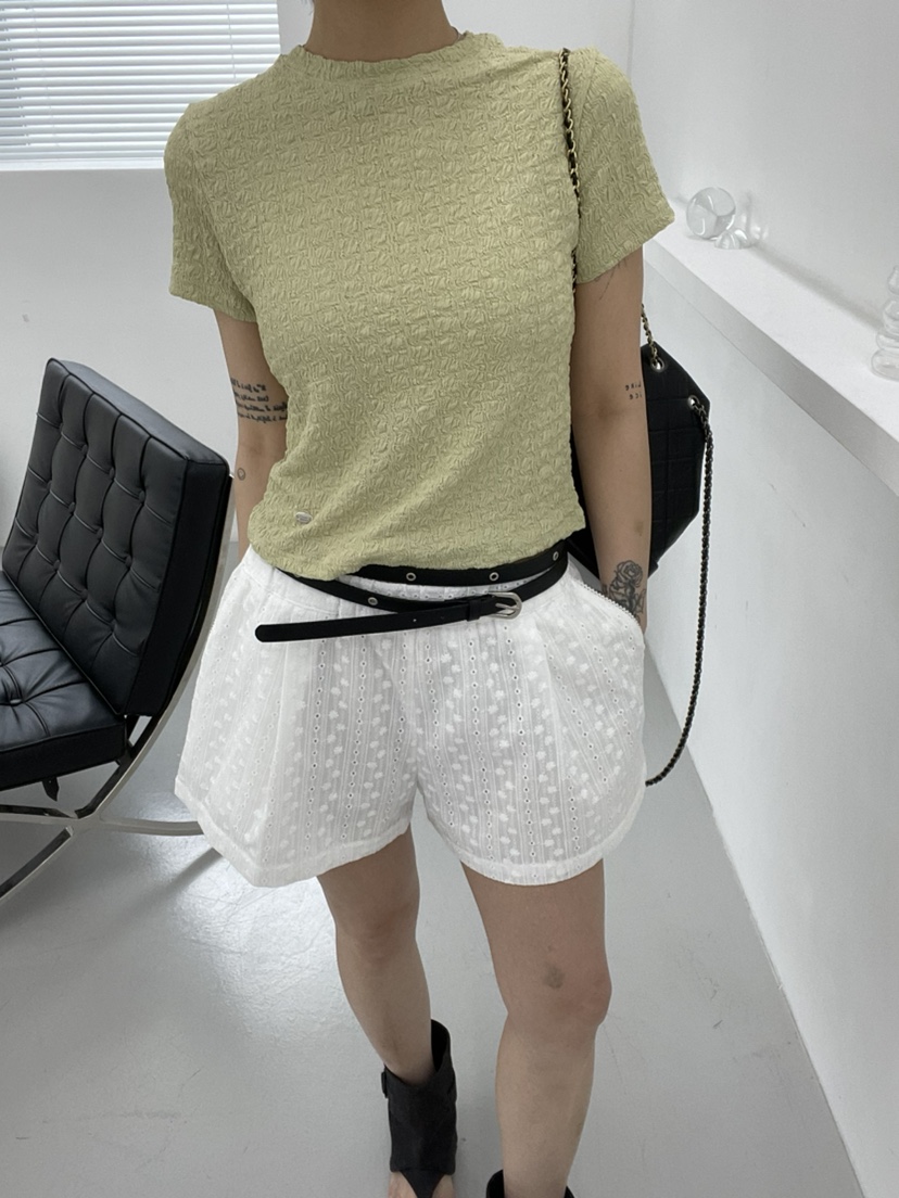 GLITTER韓國直郵㊣東大門實拍女裝新款推薦熱賣休閑25春夏T恤GLITTERT恤