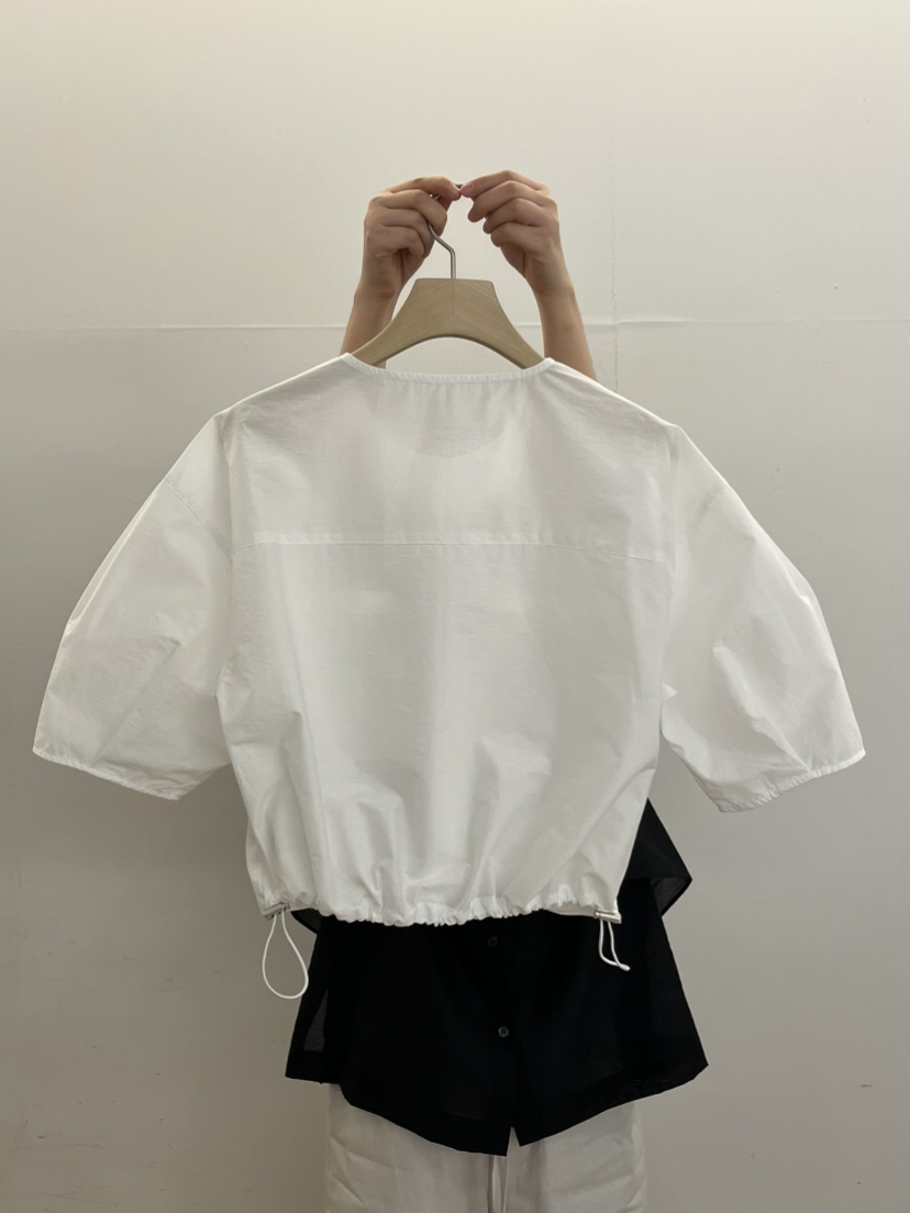 TAUPE直郵韓國代購㊣女裝新品25春夏人氣熱賣襯衫蕾絲衫口袋TAUPE襯衫/蕾絲衫