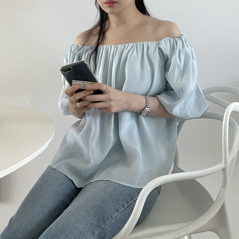 ALLVIBE直郵韓國代購㊣女裝新款時尚熱賣休閑25春夏襯衫蕾絲衫ALLVIBE襯衫/蕾絲衫