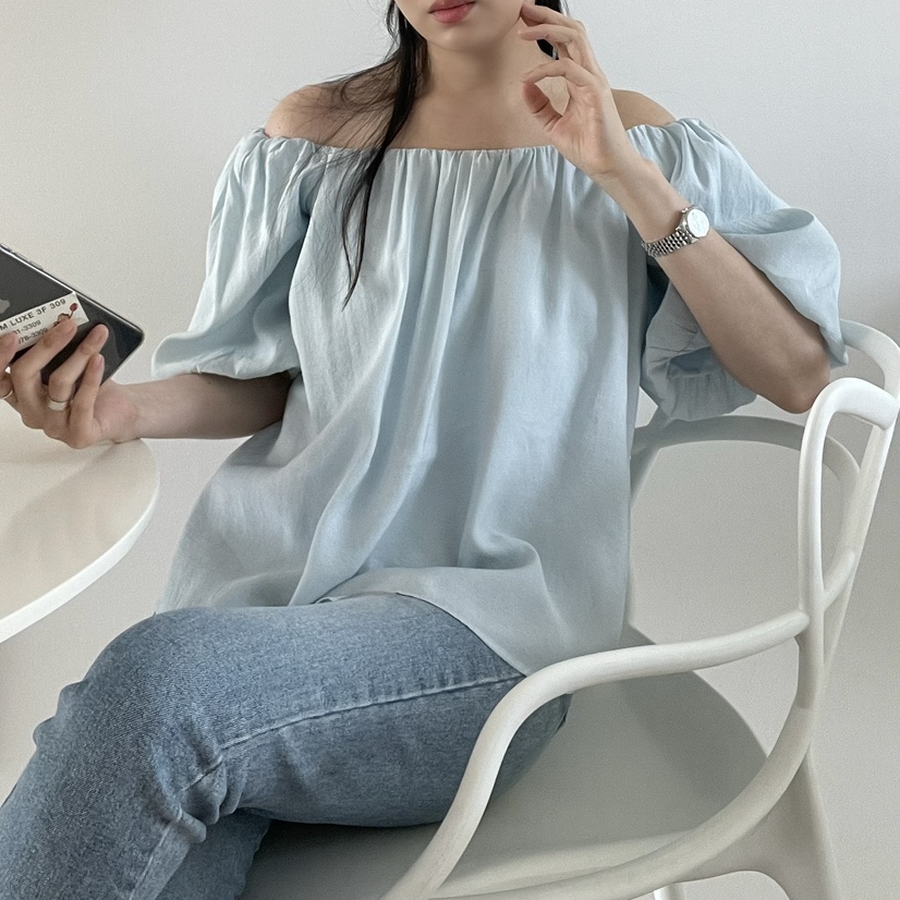 ALLVIBE直郵韓國代購㊣女裝新款時尚熱賣休閑25春夏襯衫蕾絲衫ALLVIBE襯衫/蕾絲衫
