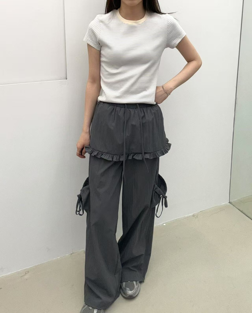 JMIND韓國直郵㊣女裝新款25春夏休閑熱賣推薦時尚休閑褲尼龍JMIND休閑褲