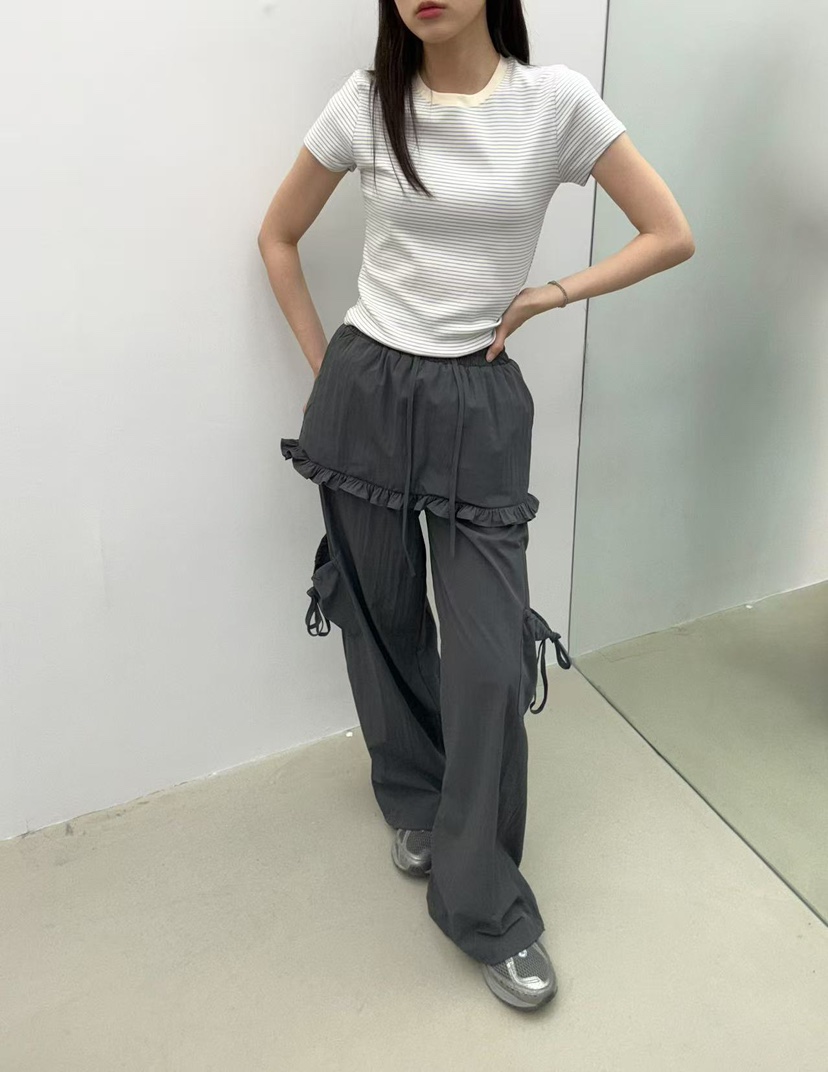 JMIND韓國直郵㊣女裝新款25春夏休閑熱賣推薦時尚休閑褲尼龍JMIND休閑褲