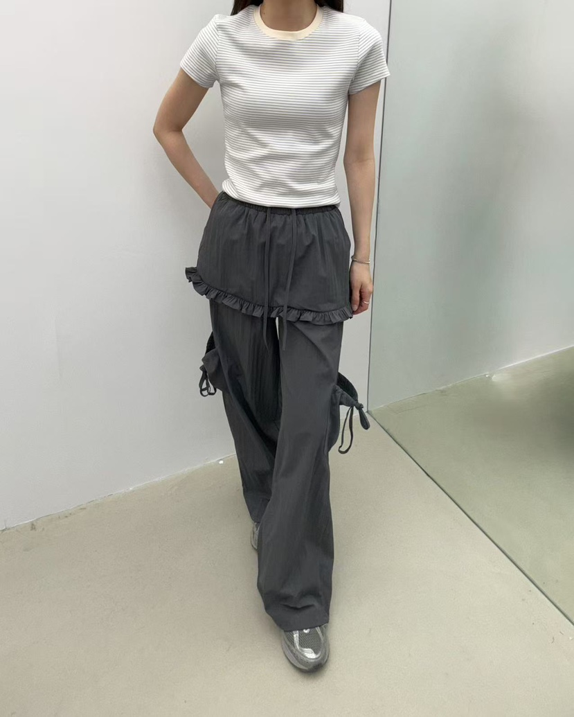 JMIND韓國直郵㊣女裝新款25春夏休閑熱賣推薦時尚休閑褲尼龍JMIND休閑褲