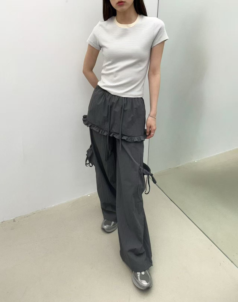 JMIND韓國直郵㊣女裝新款25春夏休閑熱賣推薦時尚休閑褲尼龍JMIND休閑褲