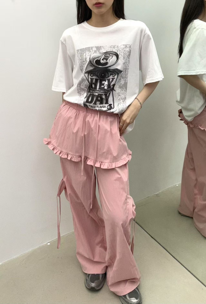 JMIND韓國直郵㊣女裝新款25春夏休閑熱賣推薦時尚休閑褲尼龍JMIND休閑褲
