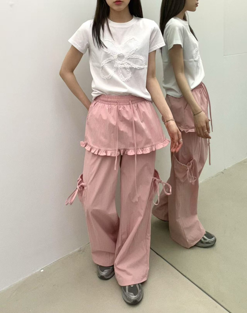 JMIND韓國直郵㊣女裝新款25春夏休閑熱賣推薦時尚休閑褲尼龍JMIND休閑褲