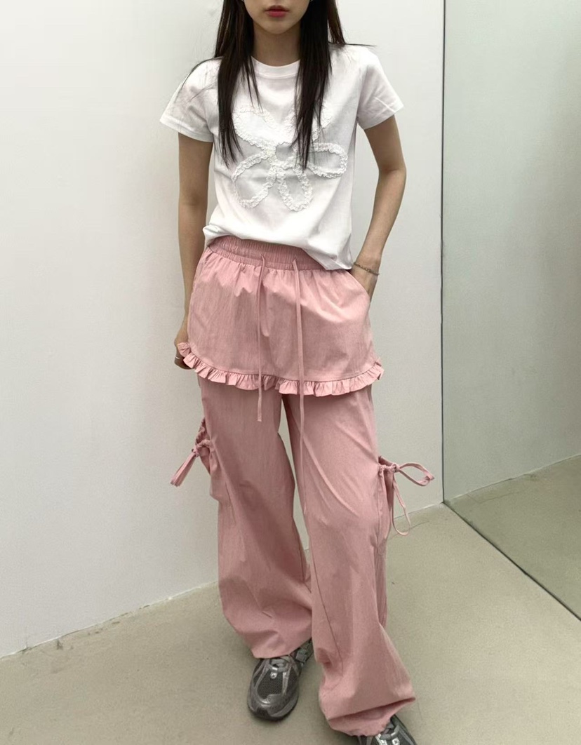 JMIND韓國直郵㊣女裝新款25春夏休閑熱賣推薦時尚休閑褲尼龍JMIND休閑褲