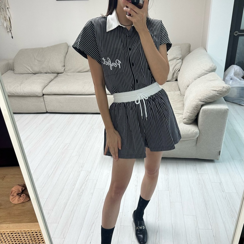 SOUIT韓國直郵㊣東大門實拍女裝新品25春夏熱賣推薦短褲透明SOUIT by mabel-L短褲