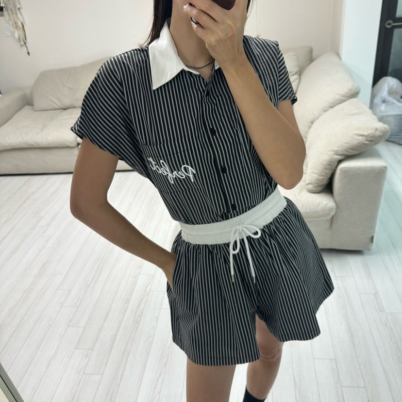 SOUIT韓國直郵㊣東大門實拍女裝新品25春夏熱賣推薦短褲透明SOUIT by mabel-L短褲圖色2