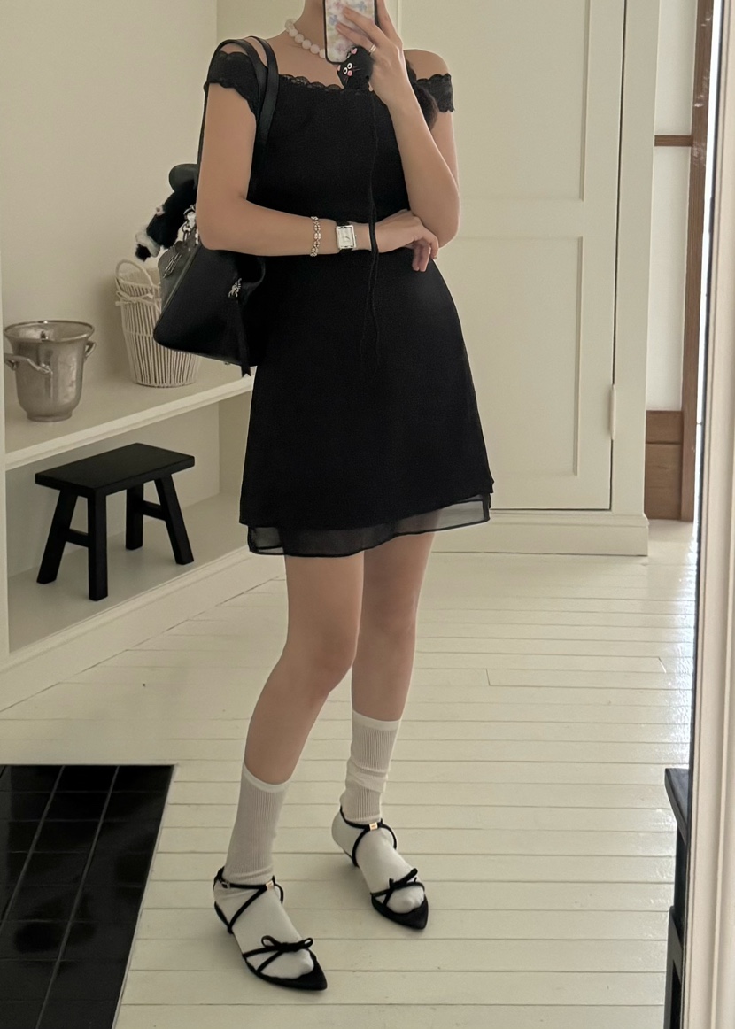 OUPPT直郵韓國代購㊣女裝新品時尚熱賣25春夏推薦休閑連衣裙OUPPT連衣裙