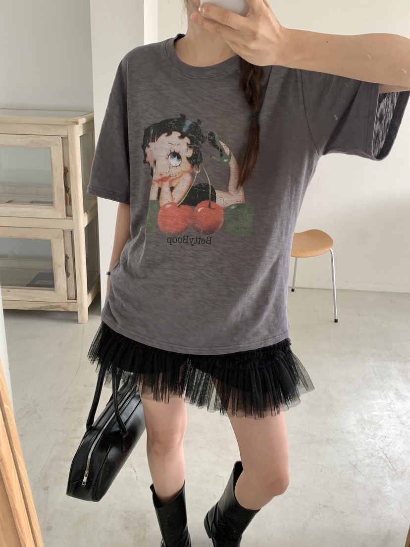 PARSLEY直郵韓國代購㊣女裝新品25春夏推薦休閑時尚人氣T恤DazeT恤