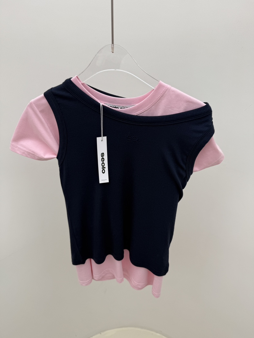 SEOLO韓國㊣直郵東大門代購女裝新品25春夏人氣休閑熱賣T恤Seolo seoulT恤