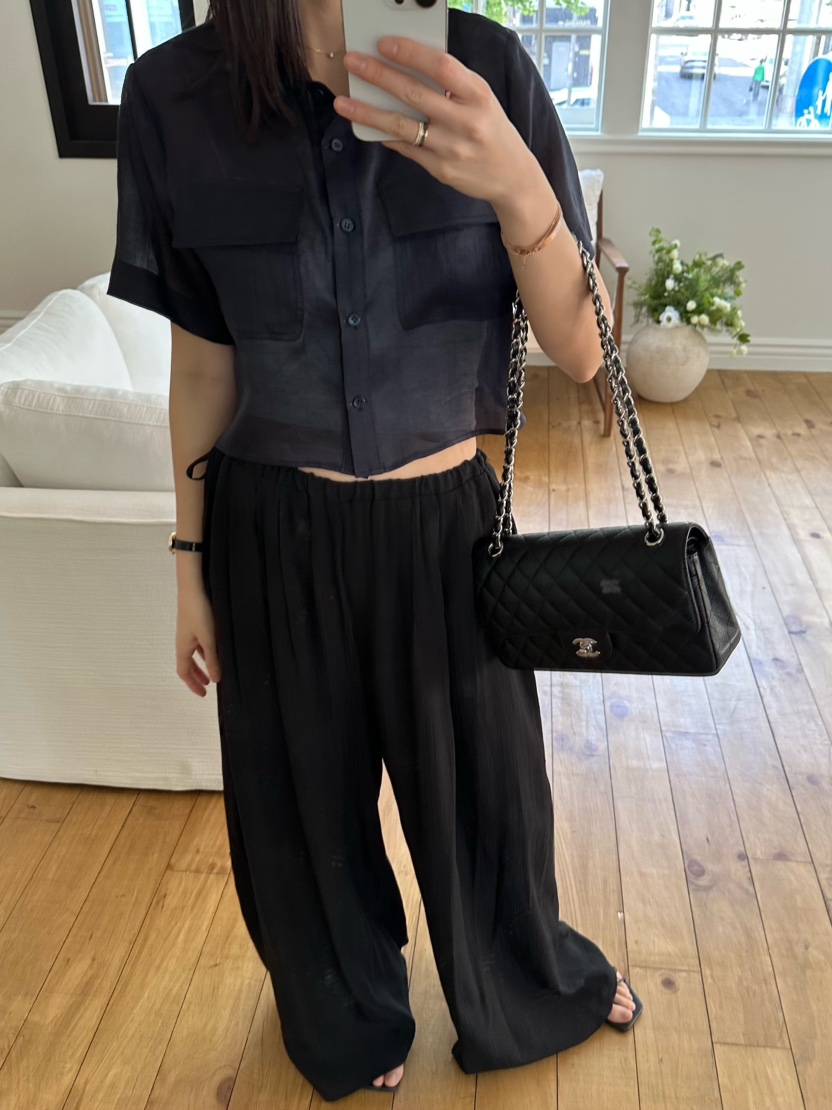 LE VASE韓國㊣直郵東大門代購女裝新款時尚休閑襯衫蕾絲衫LE VASE襯衫/蕾絲衫圖色3