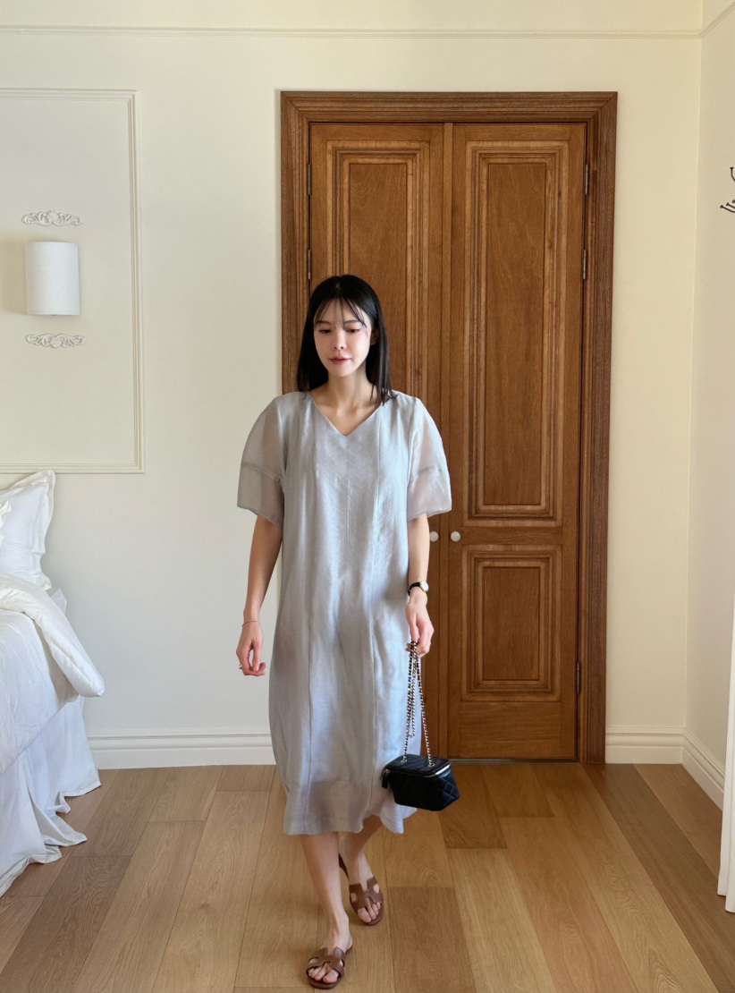 LE VASE直郵韓國代購㊣女裝新款熱賣人氣時尚25春夏連衣裙LE VASE連衣裙