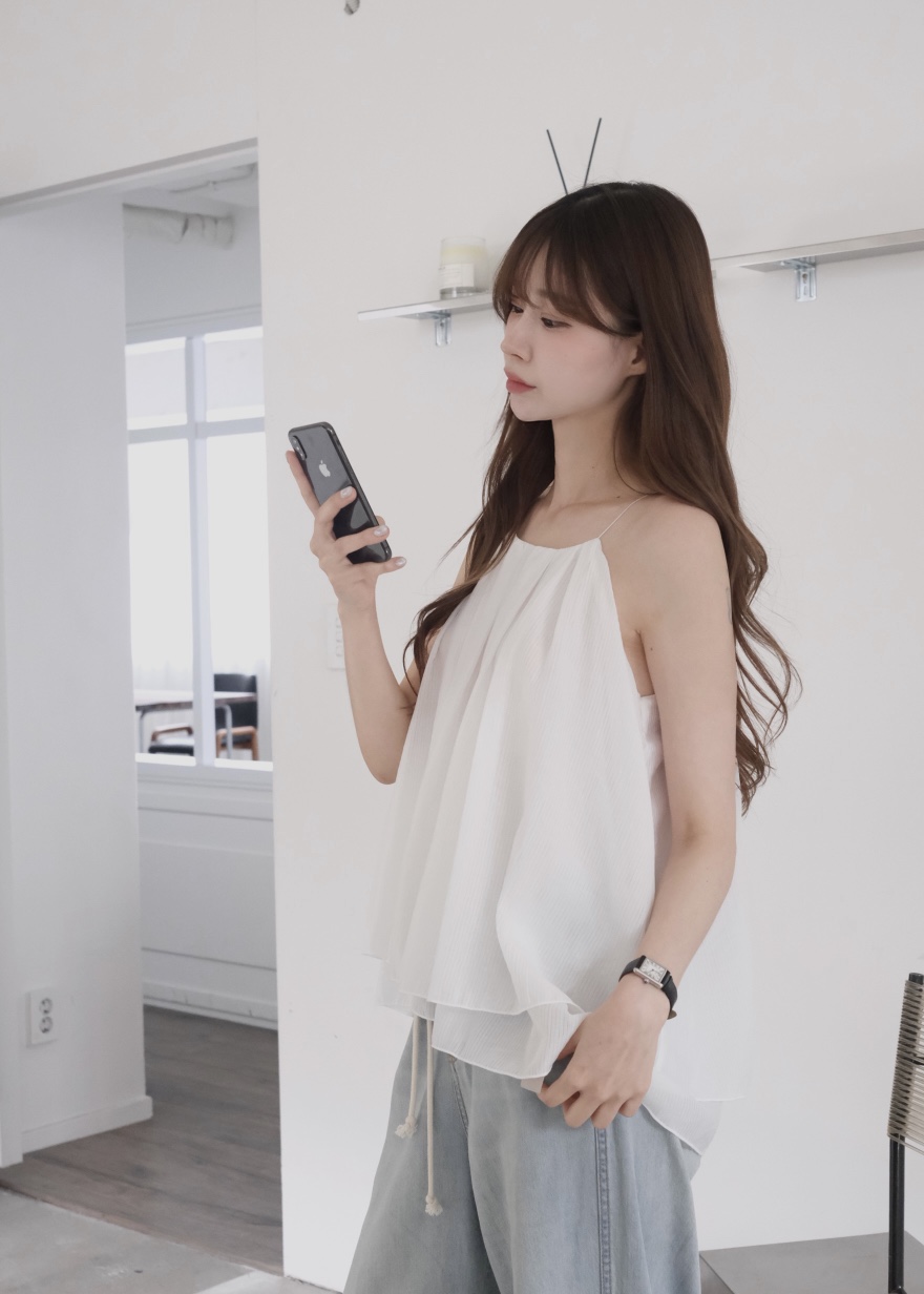 ALATE韓國㊣直郵東大門代購女裝新品時尚推薦熱賣休閑吊帶背心LEGACY吊帶/背心