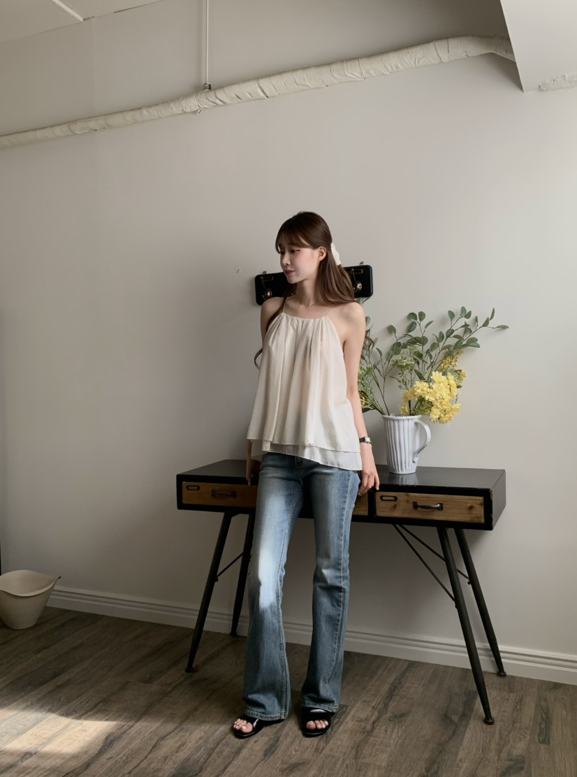 ALATE韓國㊣直郵東大門代購女裝新品時尚推薦熱賣休閑吊帶背心LEGACY吊帶/背心