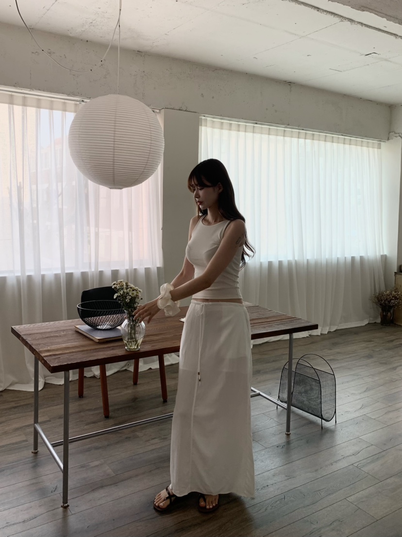 ALATE直郵韓國代購㊣女裝新款時尚休閑推薦25春夏熱賣吊帶背心LEGACY吊帶/背心