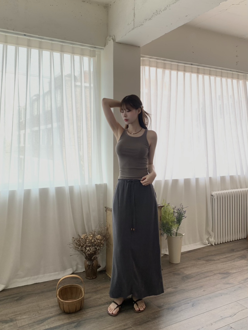 ALATE直郵韓國代購㊣女裝新款時尚休閑推薦25春夏熱賣吊帶背心LEGACY吊帶/背心