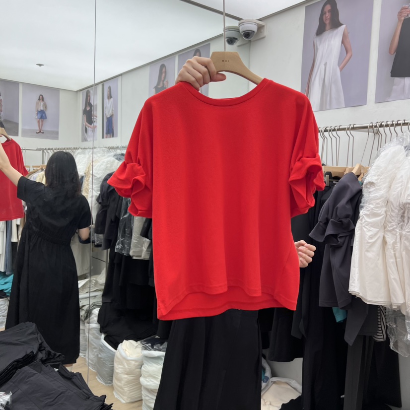 MOI-A韓國直郵㊣東大門實拍女裝新品熱賣休閑人氣25春夏T恤MOI-AT恤圖色3
